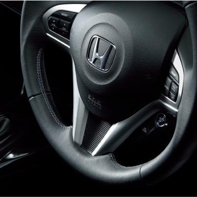 ホンダ（HONDA） CR-Z 純正 ステアリングホイール 本革巻 / ブラック
