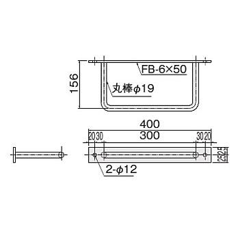 NASTA　ナスタ　タラップ　住宅　300×150　ビル　シンプル　径　シリーズ　昇降　KS-ATR19S　直径19　屋外　マンション　外壁　後付タイプ　DIY　D　本体　壁付　A×B　新築