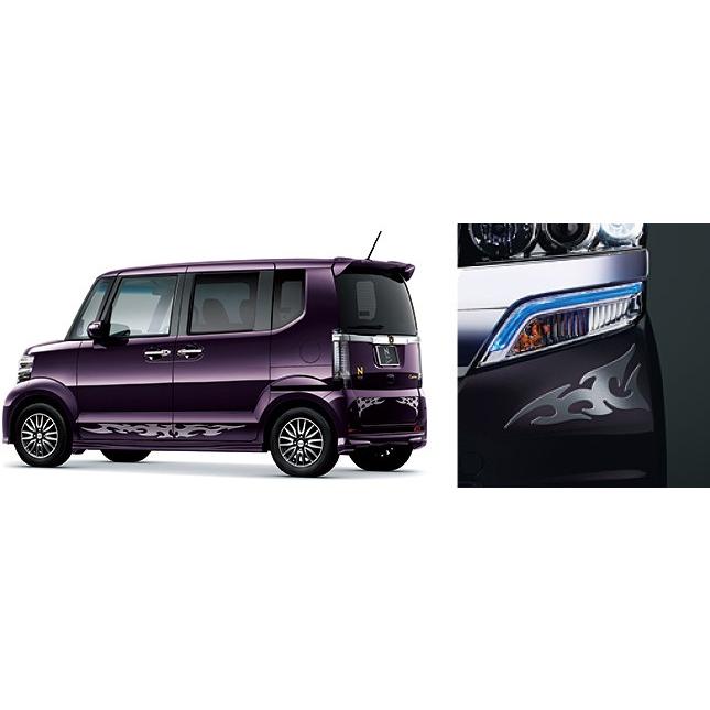 HONDA ホンダ NBOX + N-BOX + NBOXプラス 純正 デカール フレア 樹脂製 / 厚さ約1mm / 各左右セット サイド 2015.2〜仕様変更