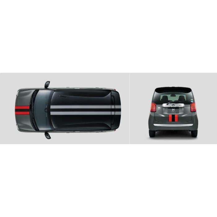 HONDA ホンダ NONE N-ONE エヌワン 純正 デカール センターストライプ レッド＆ブラック 2015.7〜仕様変更