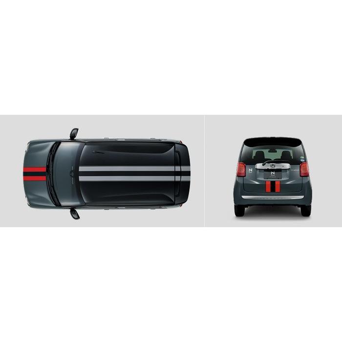 HONDA ホンダ 純正 NONE N-ONE エヌワン デカール センターストライプ レッド＆ブラック 2017.12〜仕様変更 08F30-T4G-000E