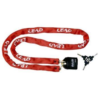 リード工業 LEAD 頑錠くん GD-2507 チェーンロック レッド | ロック