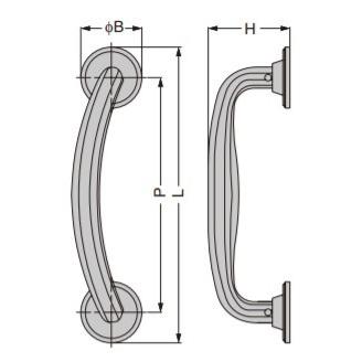 SUGATSUNE　スガツネ工業　ドアハンドル　黄銅　PORRO　100-015-998　ハンドル　イタリアンデザイン　0711型　071130Z-SP　ノブ　銀めっき　ドアノブ