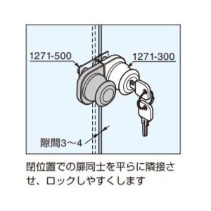 SUGATSUNE スガツネ工業 ガラス錠 ハウジング 1271-200 1271-300 用