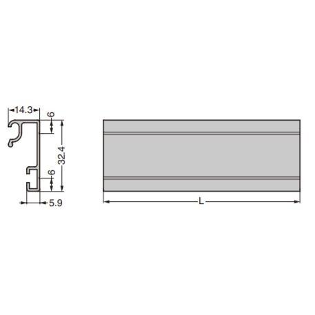 SUGATSUNE スガツネ工業 レール A12型 B12シリーズ用 110-020-340 A1211 | ピクチャーレール 用 アルミニウム合金 ブロンズアルマイト処理 クリアー_1