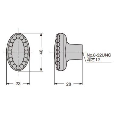 SUGATSUNE　スガツネ工業　つまみ　CK580BR　ブロンズラスト　100-010-119　特殊合金　CK580BR