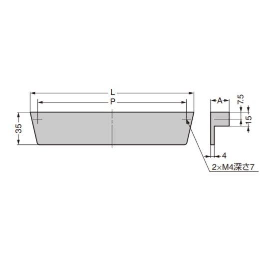 SUGATSUNE スガツネ工業 ハンドル MN641Z型 100-010-376