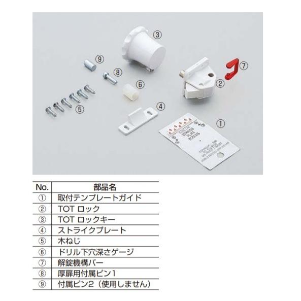 SUGATSUNE スガツネ工業 TOT ロック マグネットキー TL-1020型 用 安全