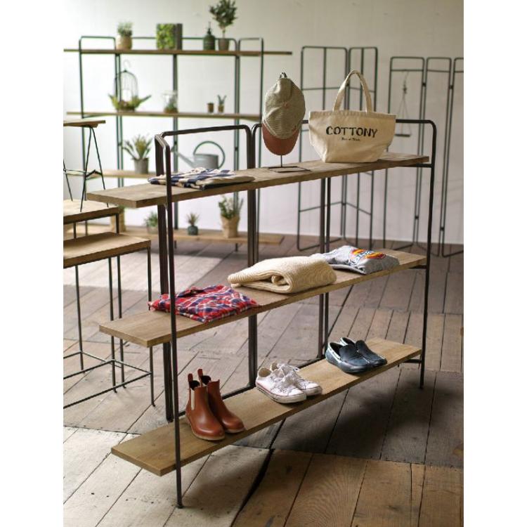 SPICE スパイス OF LIFE ジョセフアイアン 3段ワイドシェルフ DTFF6260