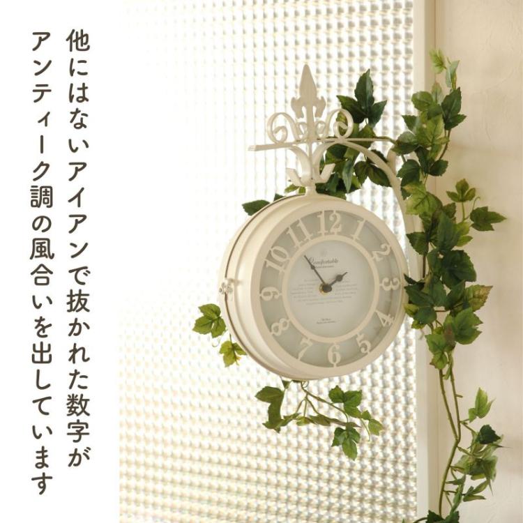 SPICE スパイス OF LIFE OLD STREET 壁掛け両面時計 ホワイト L SPICE スパイス OF LIFE OLD STREET 壁掛け両面時計 ホワイト L
