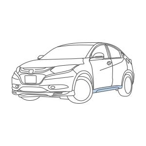 ヴェゼル HONDA ホンダ VEZEL ホンダ純正 サイドロアガーニッシュ 