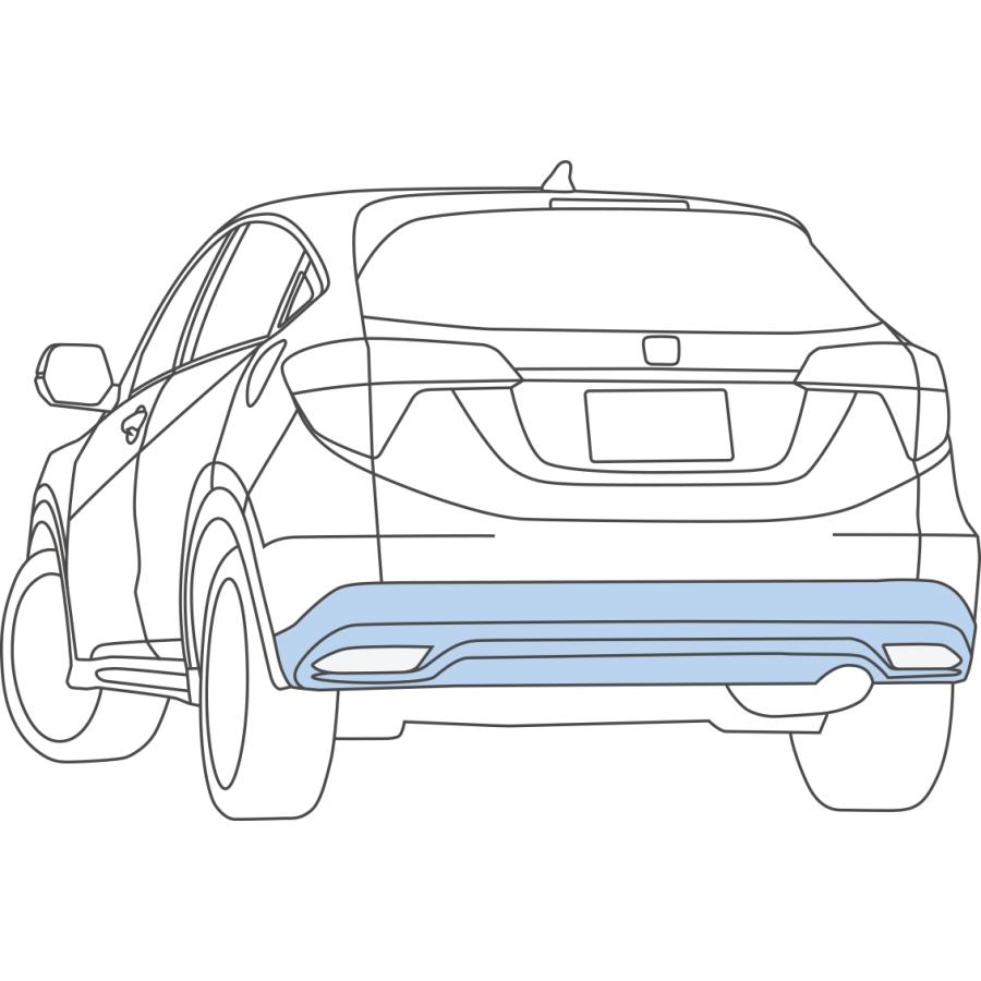 ヴェゼル HONDA ホンダ 純正 VEZEL エアロバンパー プラチナホワイト