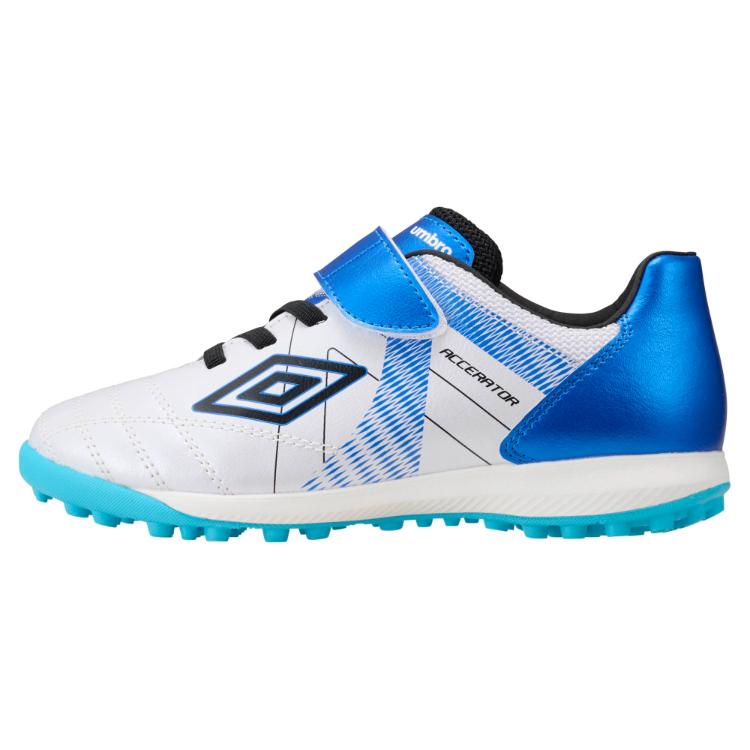umbro アンブロ アクセレイタ− SB JR WIDE ホワイトｘブルー 20 UF5SFCT5J WHBL | スポーツ トレーニング サッカー フットボール スパイク シューズ | umbro