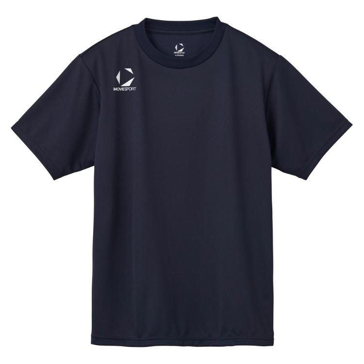 【新品未使用】DESCENTE ネイビー ハーブスリーブシャツ DESCENTE（デサント） ワンポイントショートスリーブシャツ ネイビー L