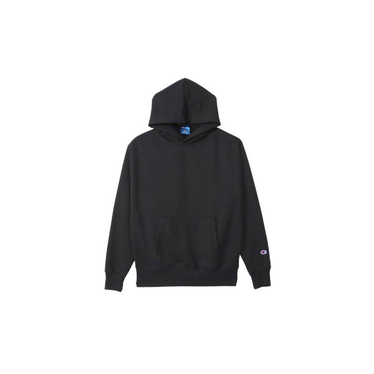 HANES ヘインズ HOODED SWEATSHIR ブラック XSサイズ C3-XS161 90 | メンズ トップス パーカー プルオーバー スウェット コットン リサイクル ロゴ ブラック｜desir-de-vivre｜05