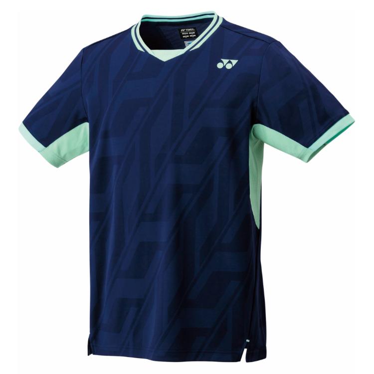 【早稲田Tシャツ】YONEX ネイビーシャツ 軟式テニス　Lサイズ YONEX（ヨネックス） ユニゲームシャツ ダークネイビー S 10624 554