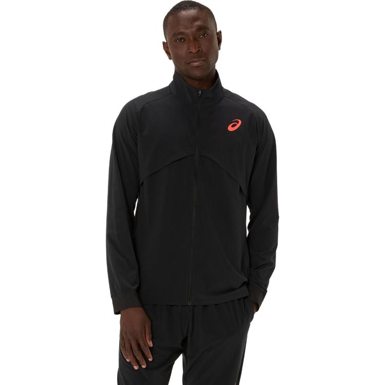 asics アシックス HYBRID STRETCH WOVEN JACKET PERFORMANCE BLACK 2XL 