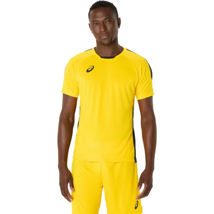 asics アシックス 半袖ゲームシャツ イエロー 130 2101A307 750