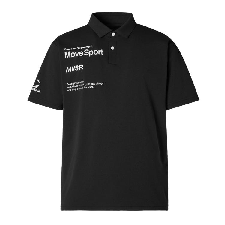 DESCENTE デサント グラフィックポロ ブラック S ST6SHST0M BK00
