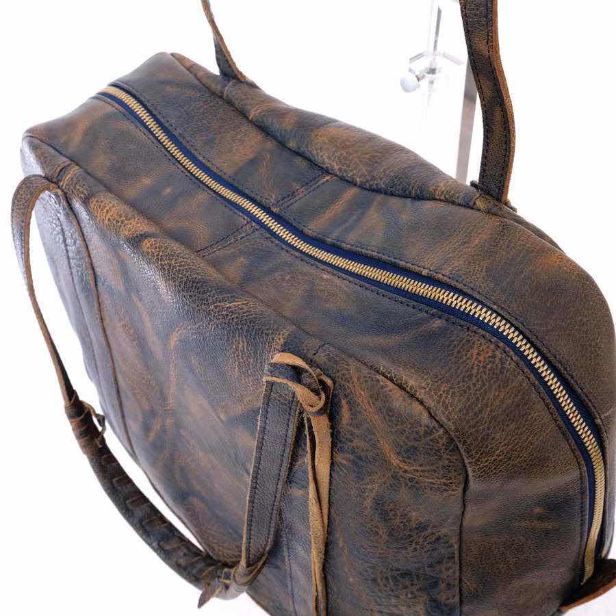 iTADAKi イタダキ ボストンバッグ ムラ染め ヴィンテージ加工 : Desir