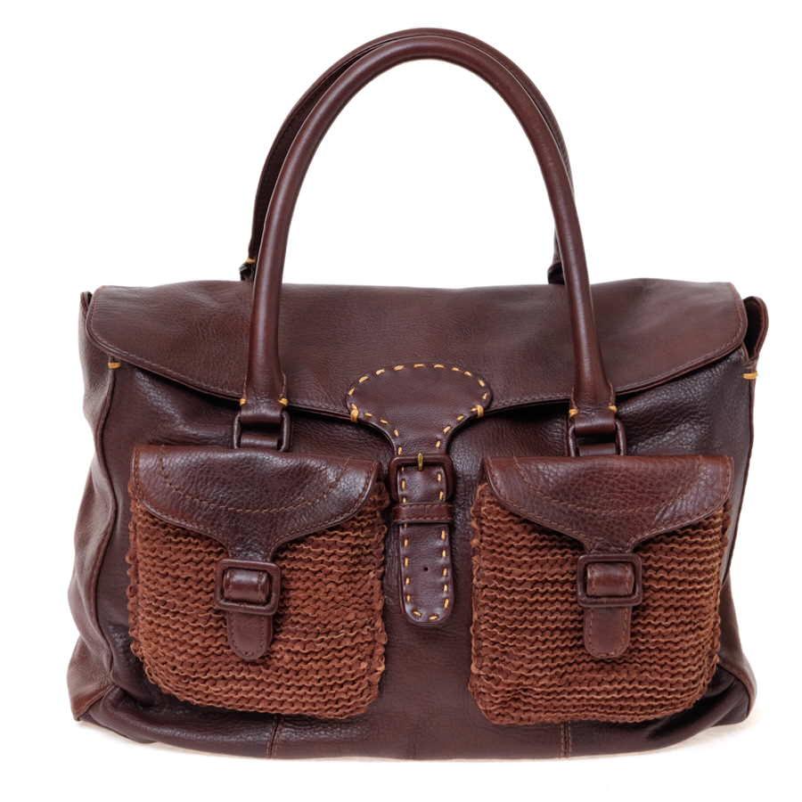 genten（ゲンテン） ハンドバッグ ミニボストンバッグ シボ革