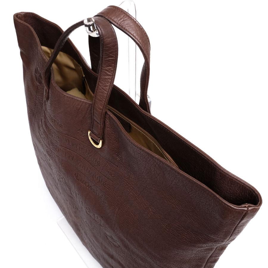 BVLGARI ブルガリ トートバッグ シボ革 シュリンクレザー ユニ