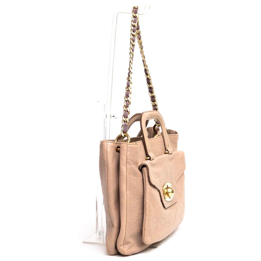 FURLA フルラ ハンドバッグ 牛革 2WAY ショルダーバッグ クロコ型押し