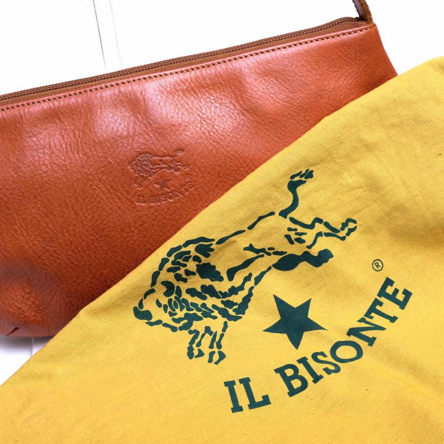 イルビゾンテ ショルダーポーチ バケッタレザー IL BISONTE（イルビゾンテ） ショルダーバッグ バケッタレザー 牛革