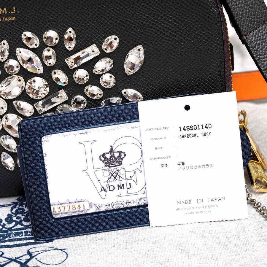 ADMJ エーディーエムジェイ ショルダーバッグ 14SS01140 牛革 ワイン ADMJ エーディーエムジェイ ショルダーバッグ 14SS01140 牛革 ワイン