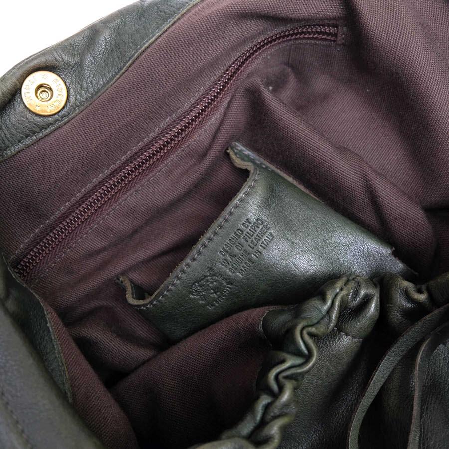 IL BISONTE（イルビゾンテ） ショルダーバッグ 牛革 ホーボーバッグ