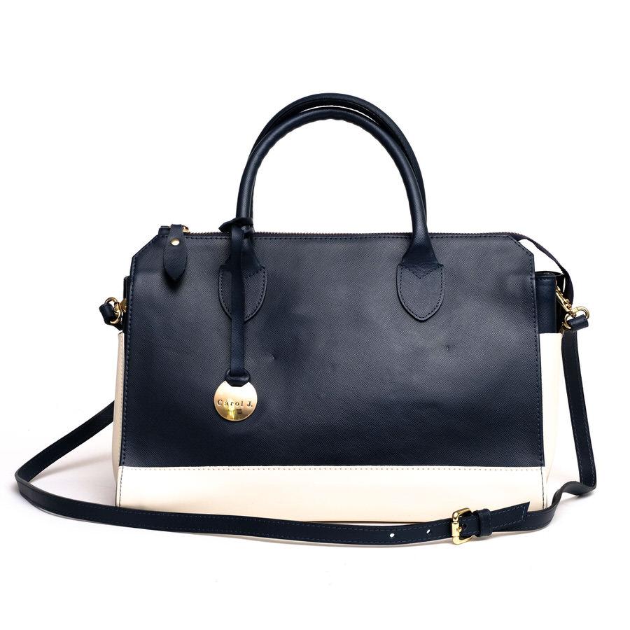 Carol J キャロルジェイ ハンドバッグ 2way ショルダーバッグ バイカラー ミニボストン C3024 Desir Yahoo ショッピング店 通販 Yahoo ショッピング