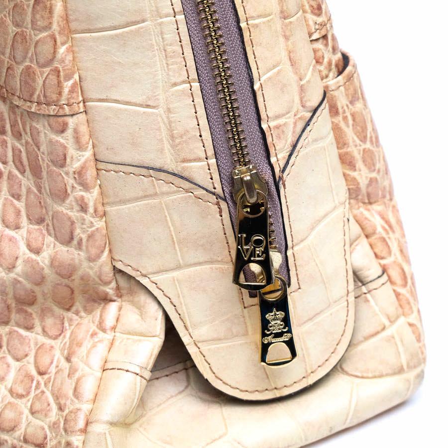 A.D.M.J ADMJ エーディーエムジェイ ハンドバッグ 牛革 クロコ型