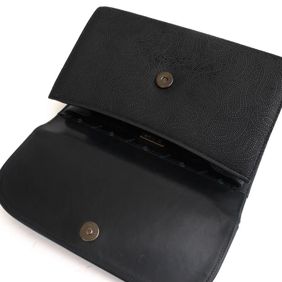 印傳屋 INDEN-YA 印伝 ハンドバッグ 6434 34ハンド 鹿革 漆塗り