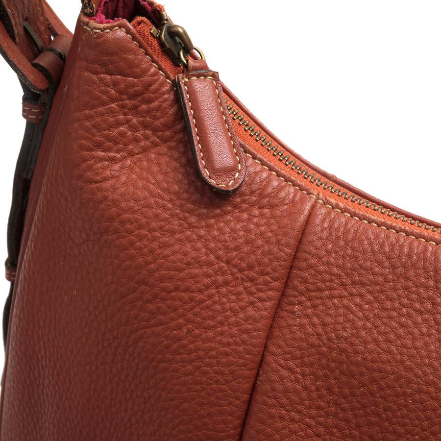 土屋鞄 TSUCHIYA-KABAN ショルダーバッグ 牛革 三日月型 シボ革