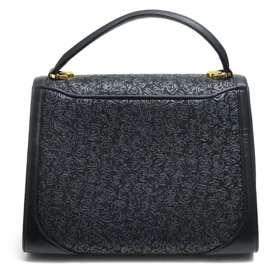 ★超美品★　印傳屋 INDENYA  和装用バッグ　黒漆　ルミドーレ　薔薇 楽天市場】INDEN-YA ハンドバッグ 印傳屋 印伝 Lumidore