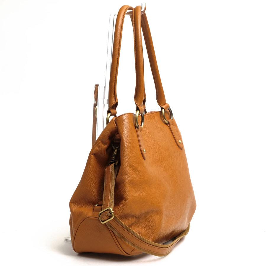 HAMANO 濱野 ハマノ ハンドバッグ 牛革 2WAY ショルダーバッグ シボ革