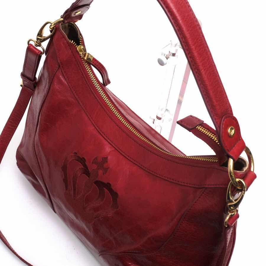 ○バルコス BARCOS イタリアンレザー ハンドバッグ Noce（ノーチェ） クラウン刺繍 2WAY ショルダーバッグ レディース 【中古】 中古 BARCOS バルコス ハンドバッグ Noce（ノーチェ） イタリアンレザー