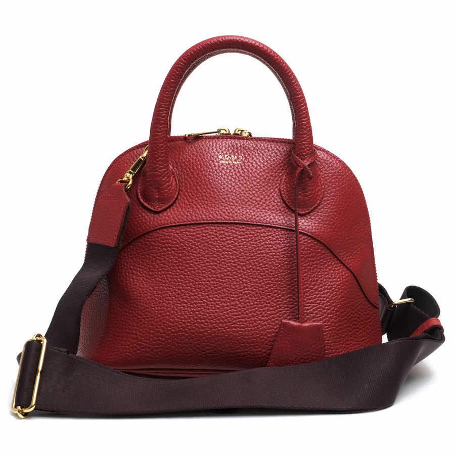 ADMJ エーディーエムジェイ ハンドバッグ ACS01050 牛革 ラウンド型