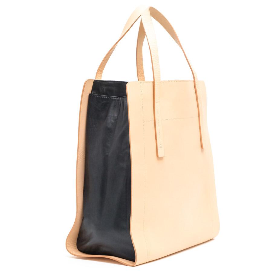 JOSEPH ジョセフ トートバッグ ヌメ革 牛革 バイカラー : Desir Yahoo