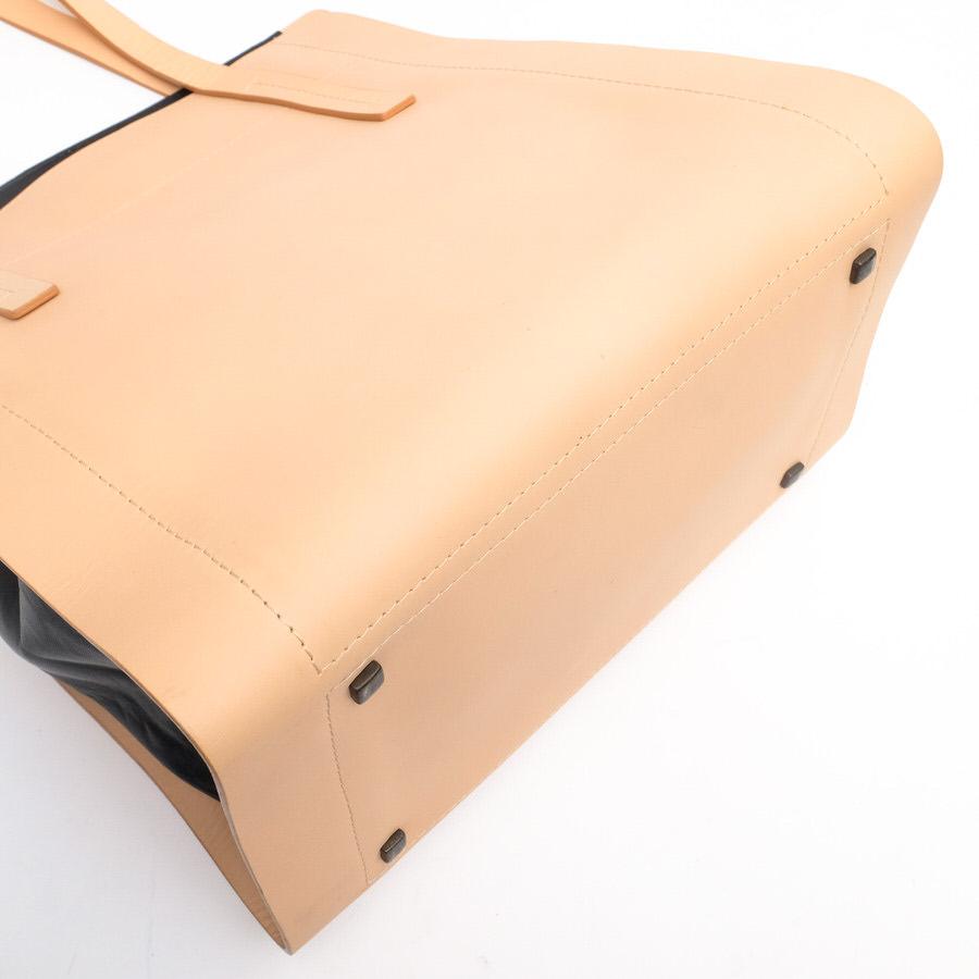 【極美品】JOSEPH レザートートバッグ　ブラック　黒　パンチレザー　メッシュ 極美品】JOSEPH レザートートバッグ ブラック 黒 パンチレザー