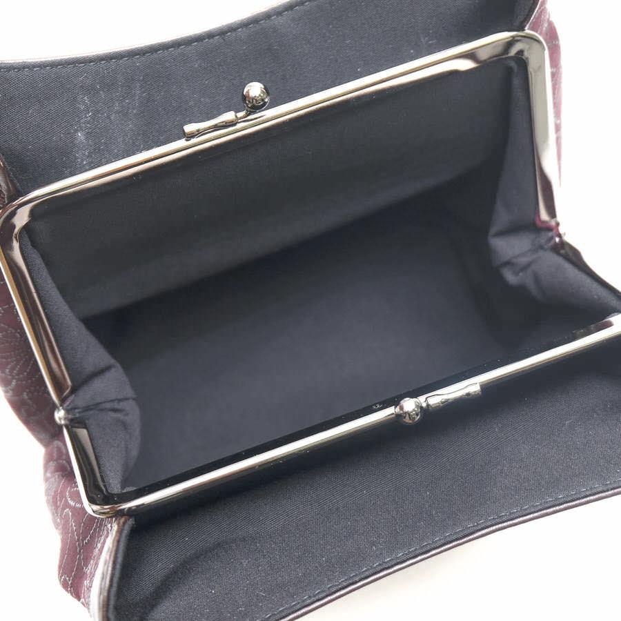 【極美品】 印傳屋 INDEN-YA ハンドバッグ 漆塗り 鹿革 フォーマル 印傳屋（INDEN-YA） 印伝 ハンドバッグ 6309 手提 鹿革 漆塗り がま口