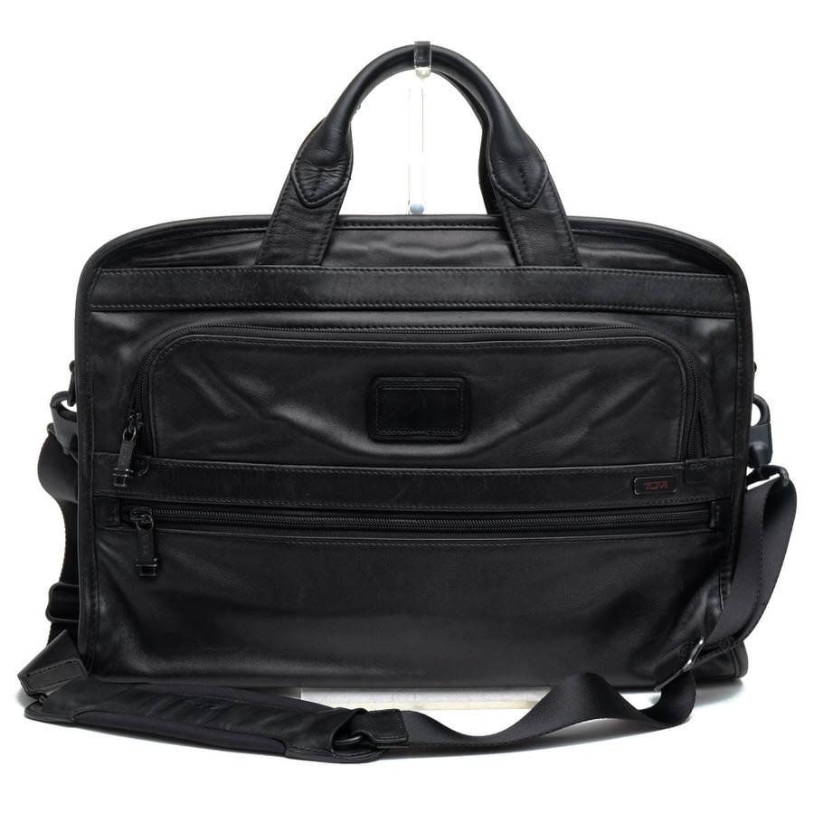 TUMI トゥミ　96101DH 本革　レザー　ブリーフケース　2way 黒 TUMI 96101DH スリムデラックス2way ビジネスバック黒