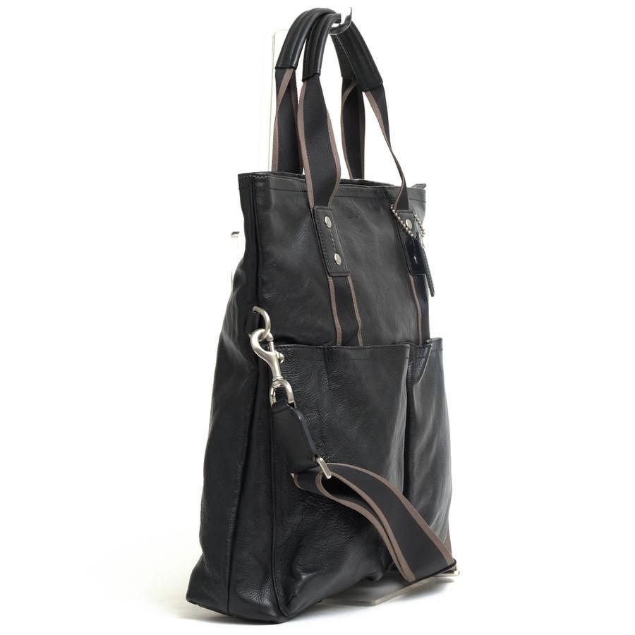 COACH（コーチ） トートバッグ F70558 Heritage Web Leather Foldover