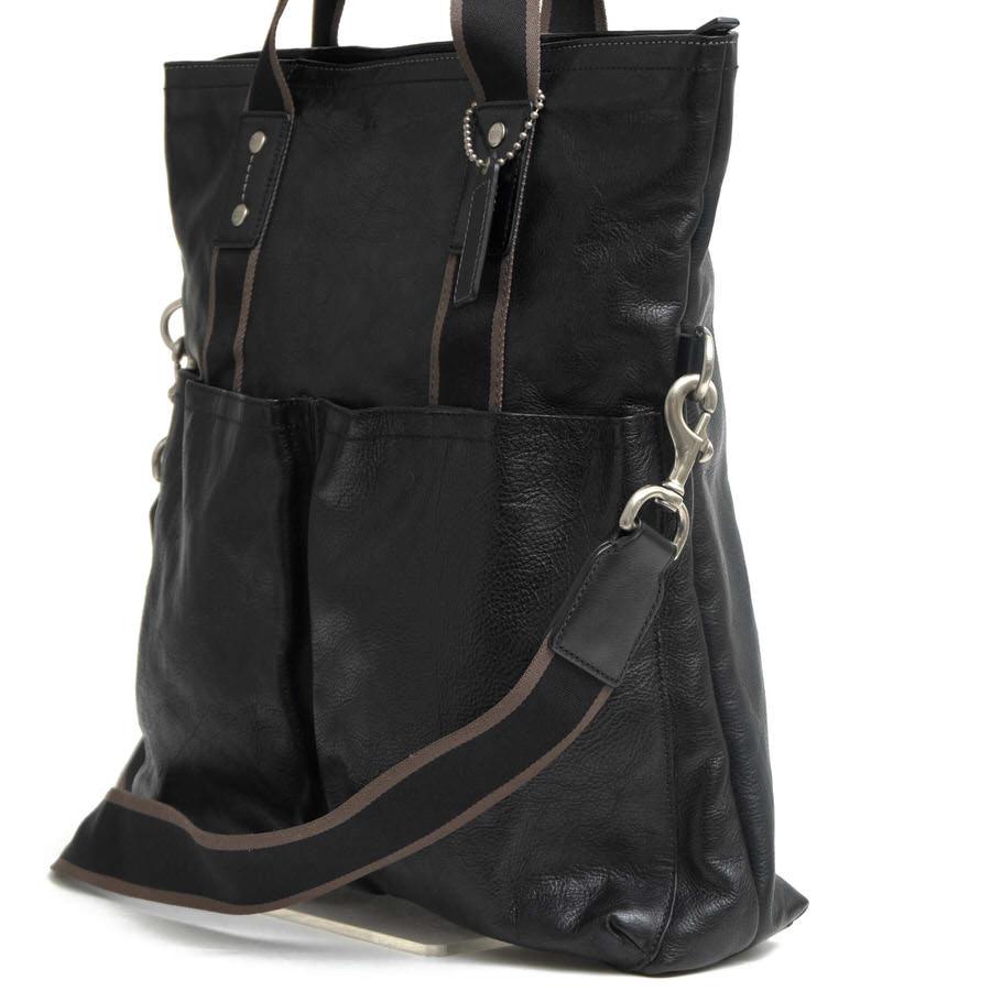 COACH（コーチ） トートバッグ F70558 Heritage Web Leather Foldover
