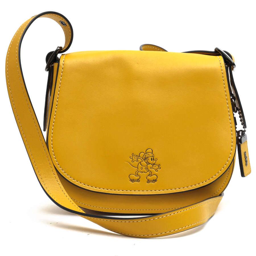 Coach コーチ ショルダーバッグ 115 Saddle Bag サドルバッグ 牛革 Disney ディズニー ミッキーマウス コラボ C99 Desir Yahoo ショッピング店 通販 Yahoo ショッピング