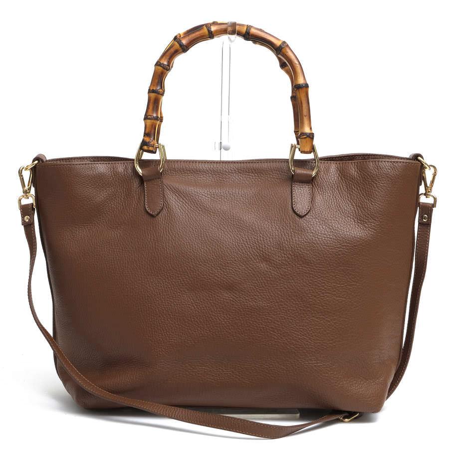 GIANNI NOTARO ジャンニ ノターロ ハンドバッグ Carol J 牛革 バンブー  