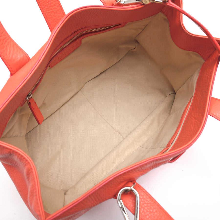 ○アルマーニ コレッツォーニ ARMANI COLLEZIONI 牛革 ハンドバッグ 2WAY ショルダーバッグ シボ革 シュリンクレザー レディース   中古 ARMANI COLLEZIONI アルマーニ コレッツォーニ ハンドバッグ 牛革 2WAY