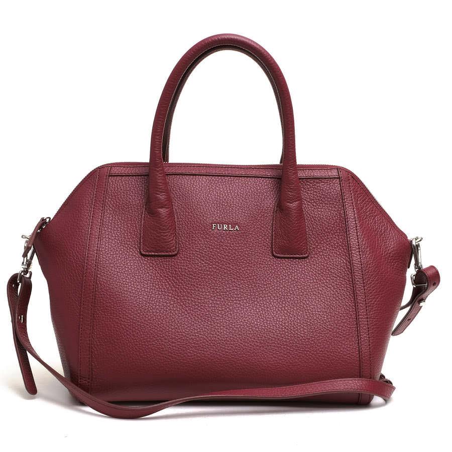 FURLA（フルラ） ハンドバッグ 牛革 2WAY ショルダーバッグ シボ革