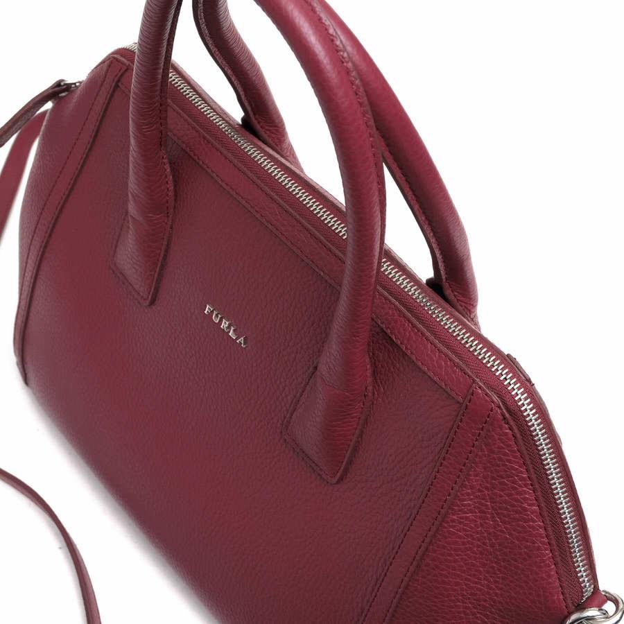 FURLA（フルラ） ハンドバッグ 牛革 2WAY ショルダーバッグ シボ革 