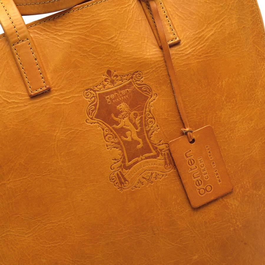 genten CERCH ゲンテンチェルキ＊ トートバッグ genten - イタリア製genten Cerchi ゲンテンチェルキ中古古着レザー